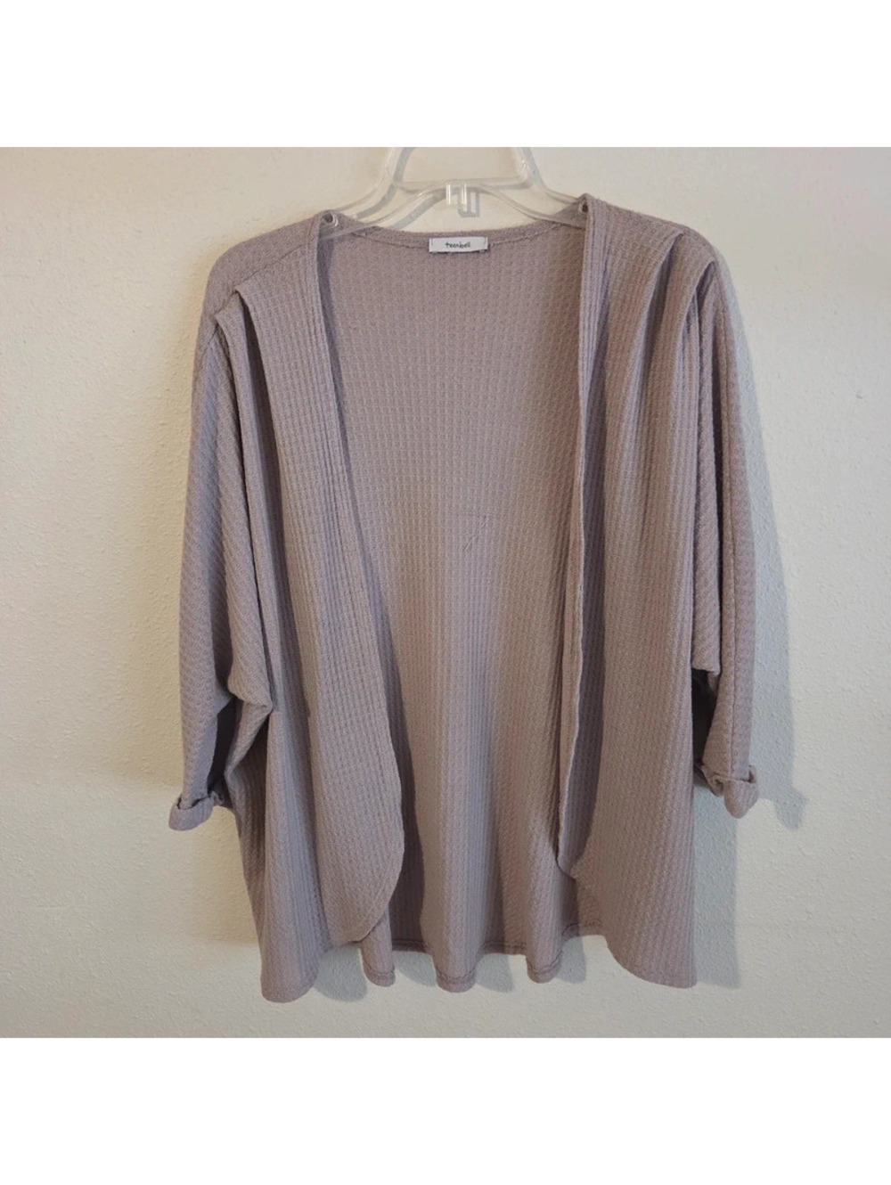 Teenbell tan cardigan